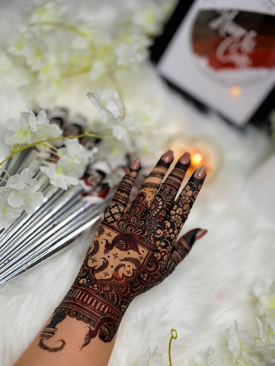 Bridal Cone- Dark Mehroon Stain