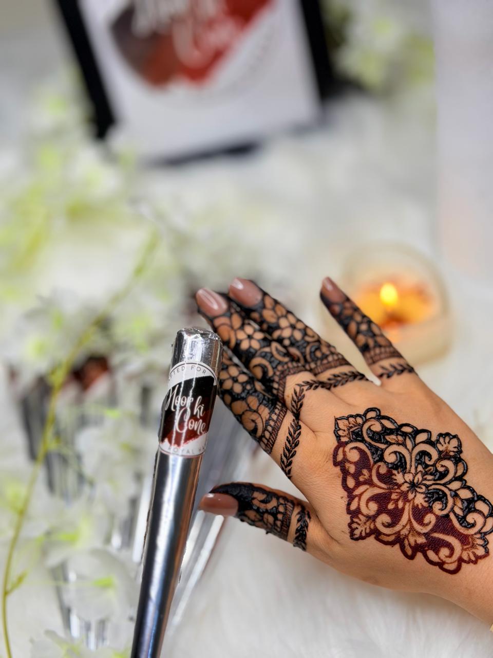 Bridal Cone- Dark Mehroon Stain