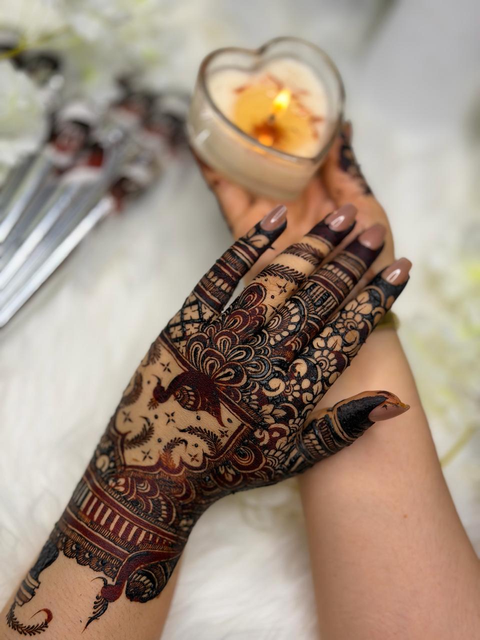Bridal Cone- Dark Mehroon Stain