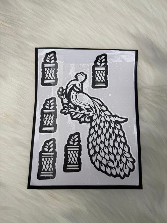Peacock Mehandi Tattoo